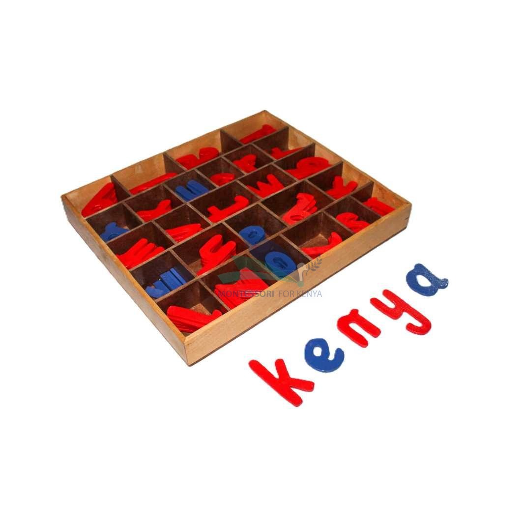 Movable Wooden Alphabet and Box
